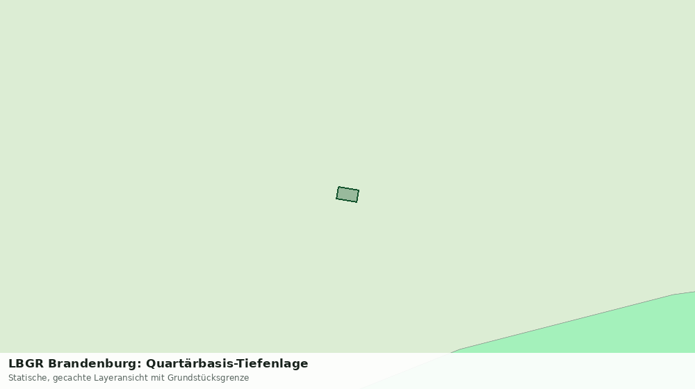 Statische Kartenansicht: LBGR Brandenburg: Quartärbasis-Tiefenlage