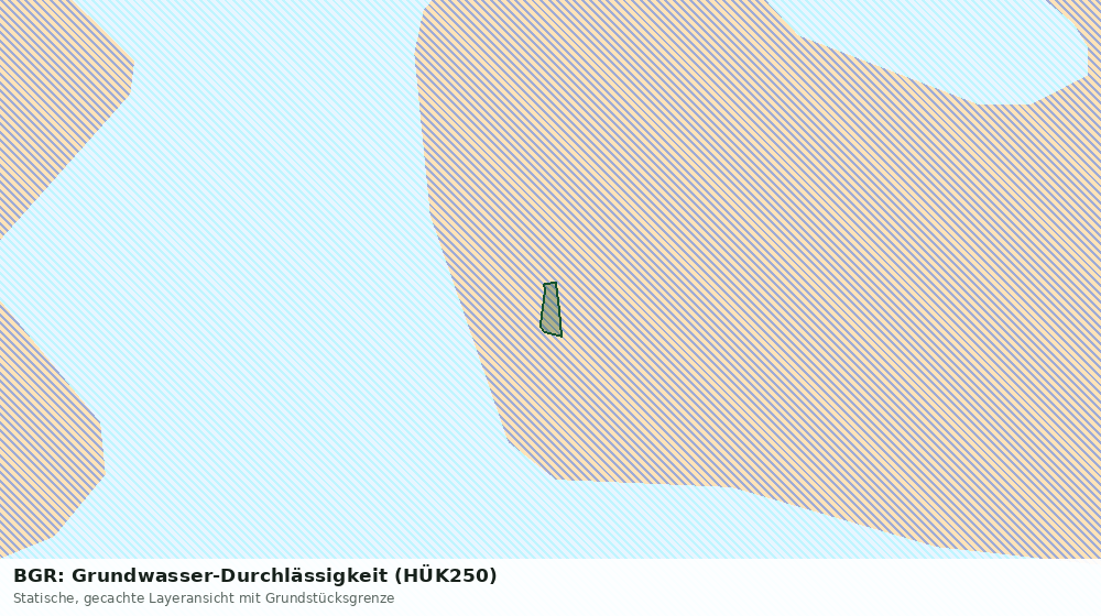 Statische Kartenansicht: BGR: Grundwasser-Durchlässigkeit (HÜK250)
