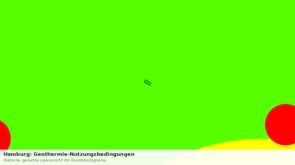 Statische Kartenansicht: Hamburg: Geothermie-Nutzungsbedingungen