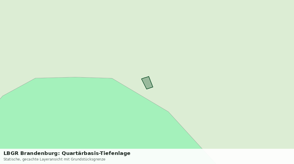 Statische Kartenansicht: LBGR Brandenburg: Quartärbasis-Tiefenlage