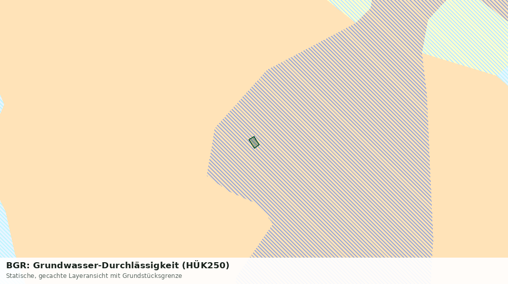 Statische Kartenansicht: BGR: Grundwasser-Durchlässigkeit (HÜK250)
