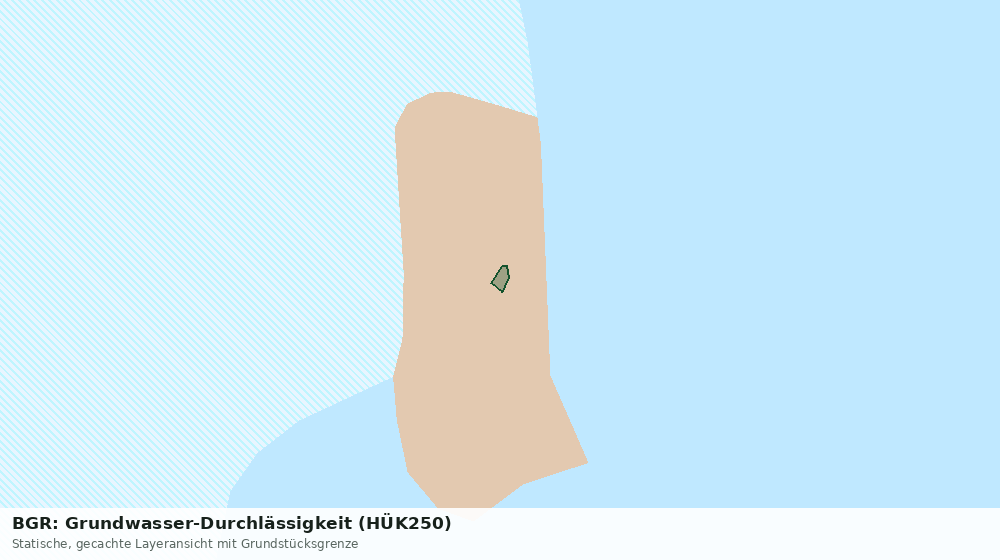 Statische Kartenansicht: BGR: Grundwasser-Durchlässigkeit (HÜK250)