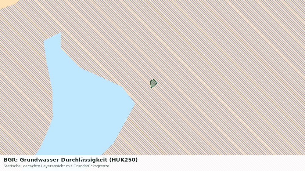 Statische Kartenansicht: BGR: Grundwasser-Durchlässigkeit (HÜK250)