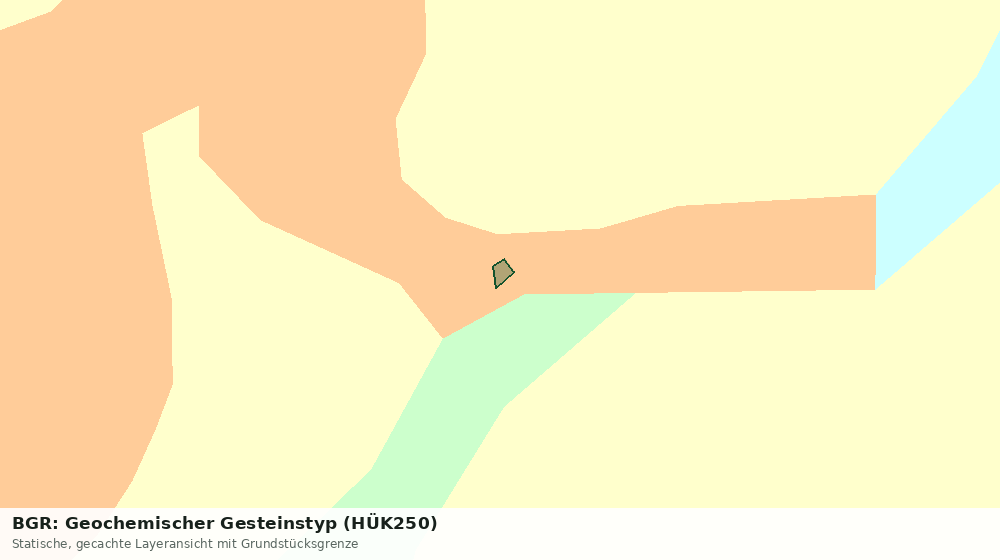 Statische Kartenansicht: BGR: Geochemischer Gesteinstyp (HÜK250)