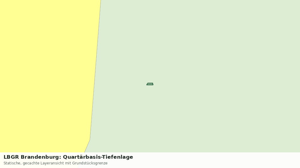 Statische Kartenansicht: LBGR Brandenburg: Quartärbasis-Tiefenlage