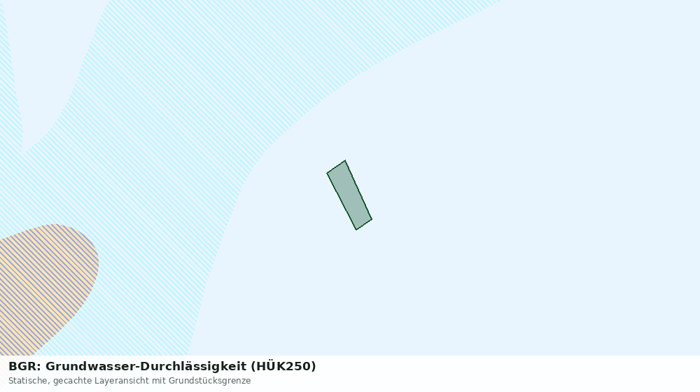 Statische Kartenansicht: BGR: Grundwasser-Durchlässigkeit (HÜK250)