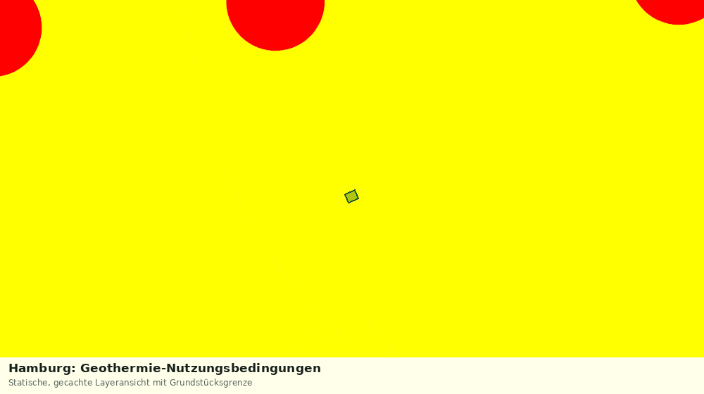 Statische Kartenansicht: Hamburg: Geothermie-Nutzungsbedingungen