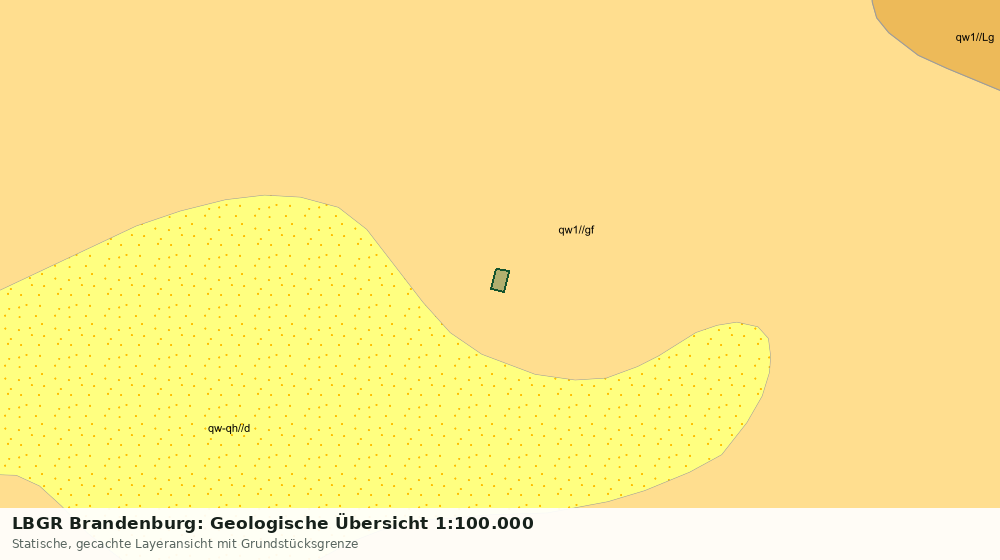 Statische Kartenansicht: LBGR Brandenburg: Geologische Übersicht 1:100.000