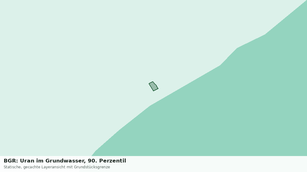 Statische Kartenansicht: BGR: Uran im Grundwasser, 90. Perzentil