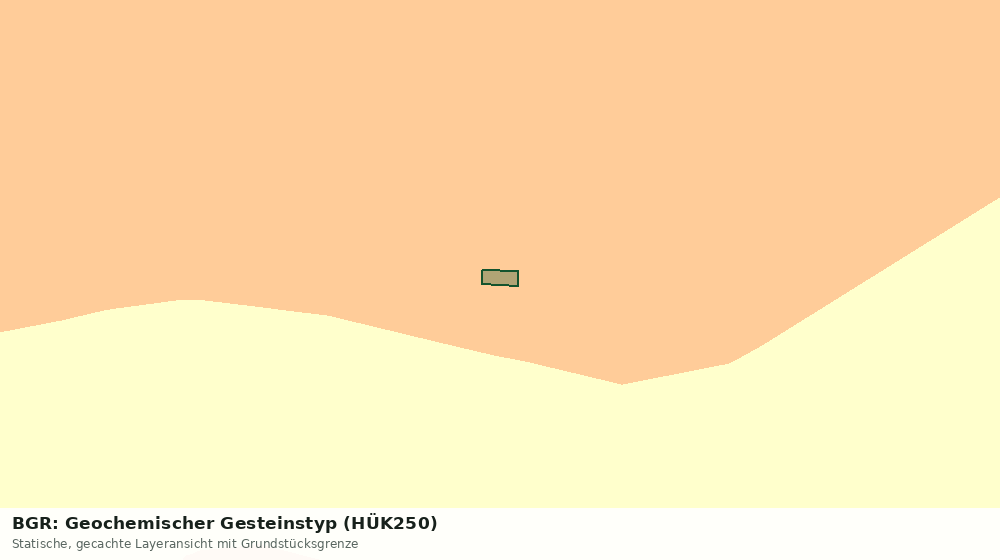 Statische Kartenansicht: BGR: Geochemischer Gesteinstyp (HÜK250)