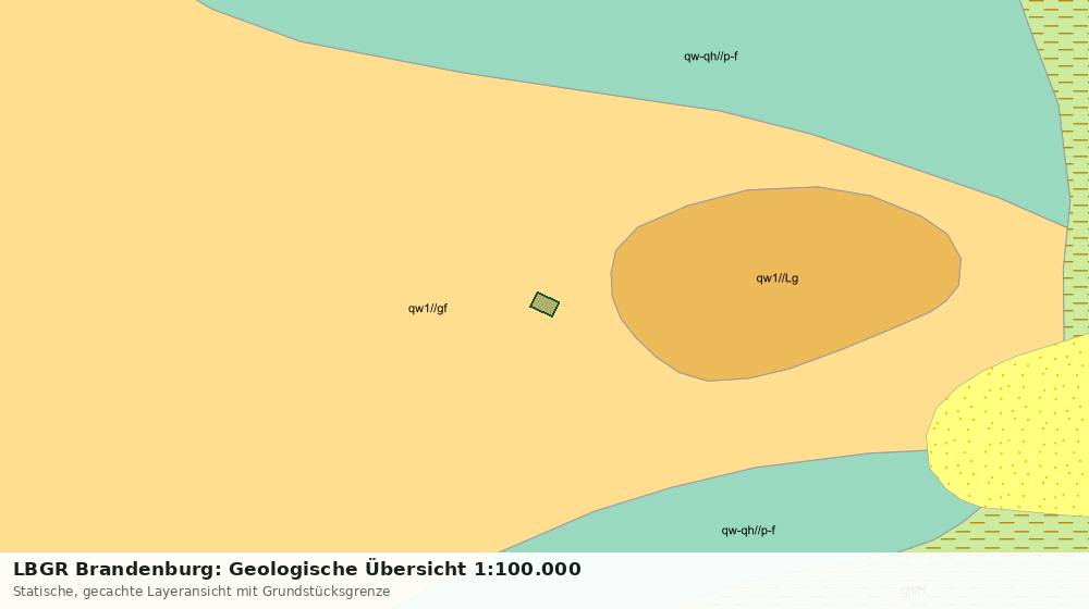 Statische Kartenansicht: LBGR Brandenburg: Geologische Übersicht 1:100.000