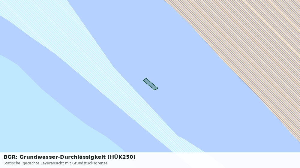 Statische Kartenansicht: BGR: Grundwasser-Durchlässigkeit (HÜK250)