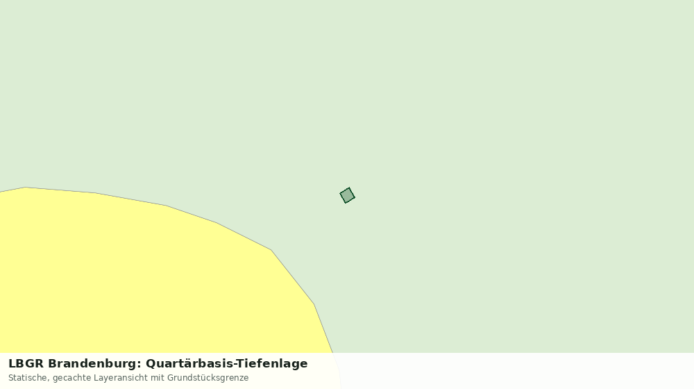 Statische Kartenansicht: LBGR Brandenburg: Quartärbasis-Tiefenlage