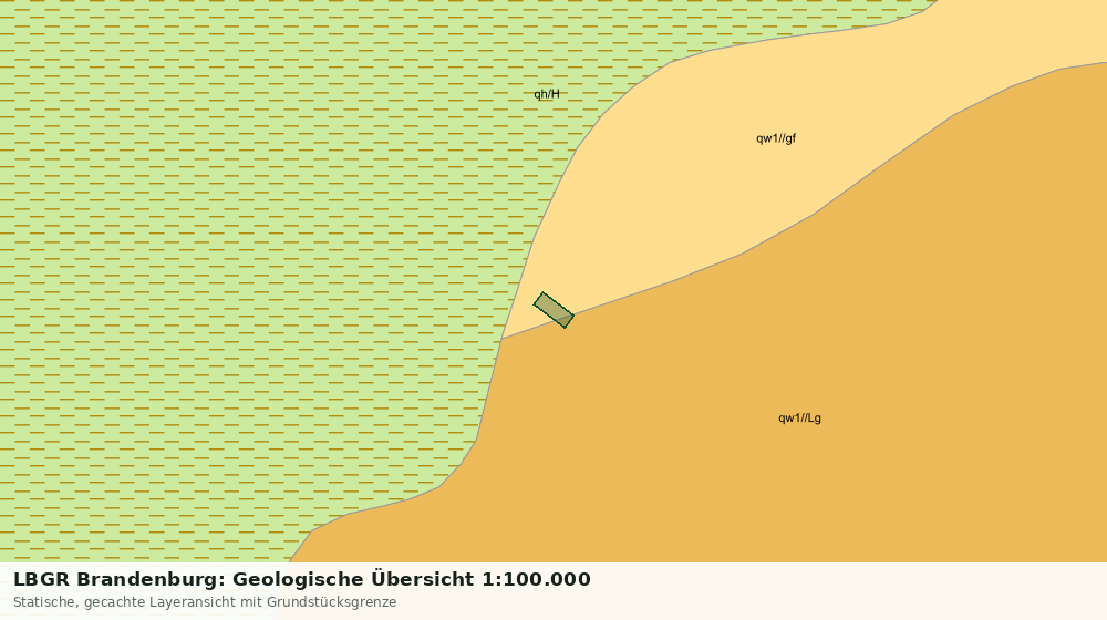 Statische Kartenansicht: LBGR Brandenburg: Geologische Übersicht 1:100.000