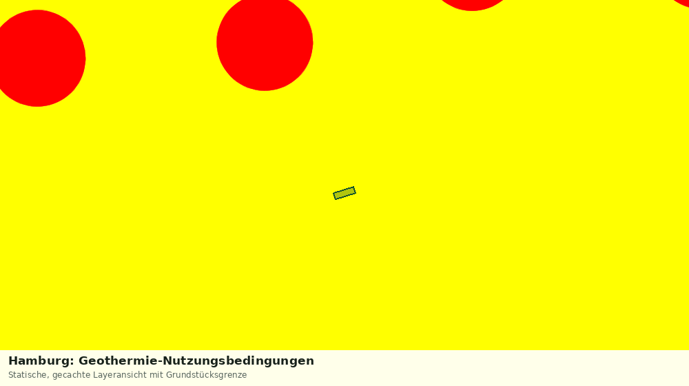 Statische Kartenansicht: Hamburg: Geothermie-Nutzungsbedingungen