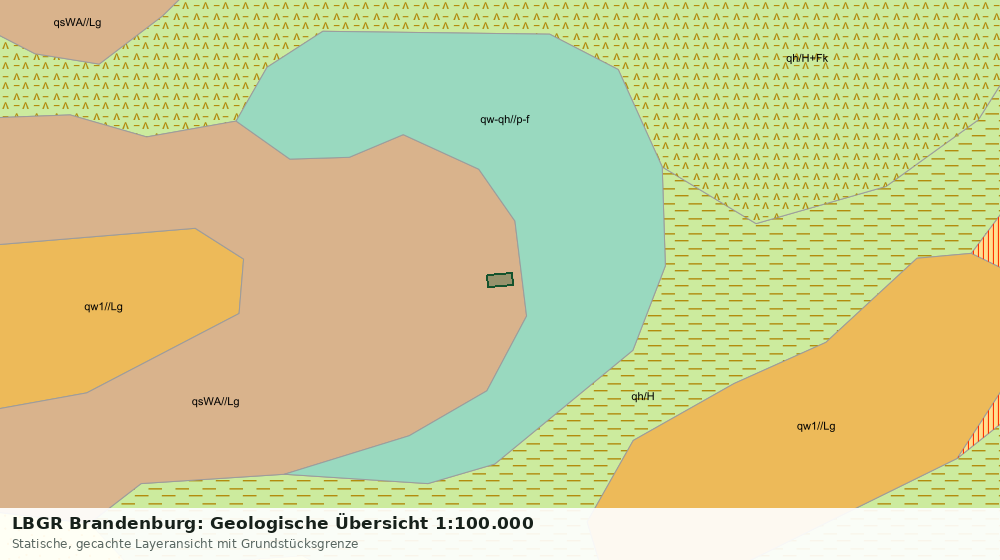 Statische Kartenansicht: LBGR Brandenburg: Geologische Übersicht 1:100.000