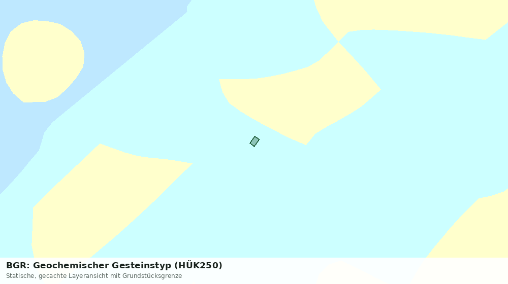 Statische Kartenansicht: BGR: Geochemischer Gesteinstyp (HÜK250)