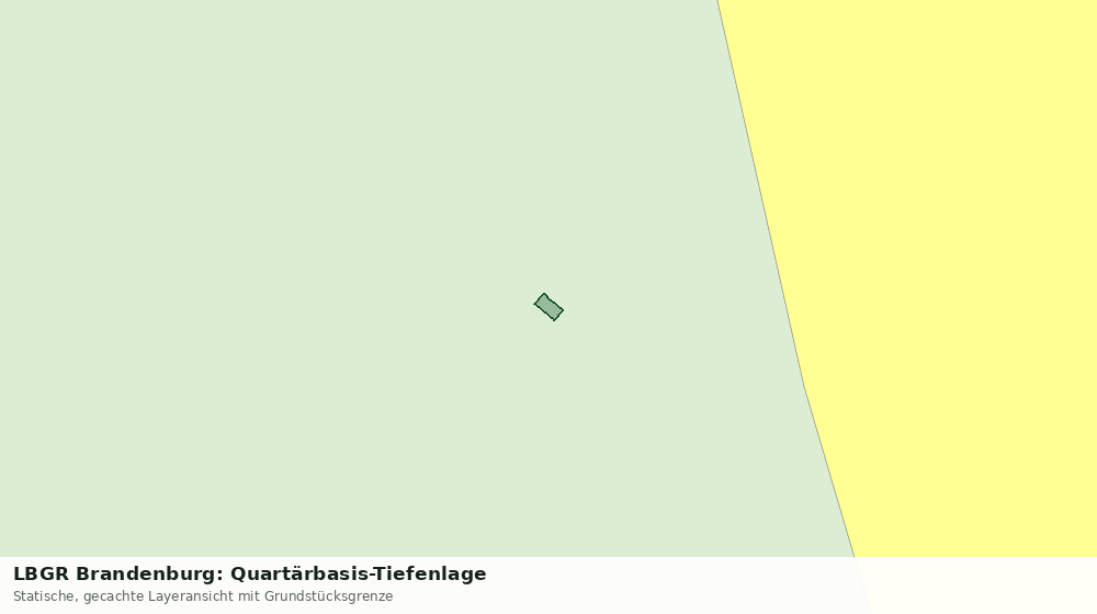 Statische Kartenansicht: LBGR Brandenburg: Quartärbasis-Tiefenlage