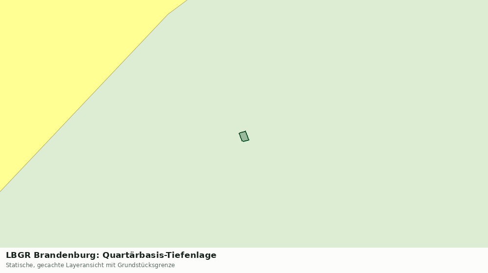 Statische Kartenansicht: LBGR Brandenburg: Quartärbasis-Tiefenlage