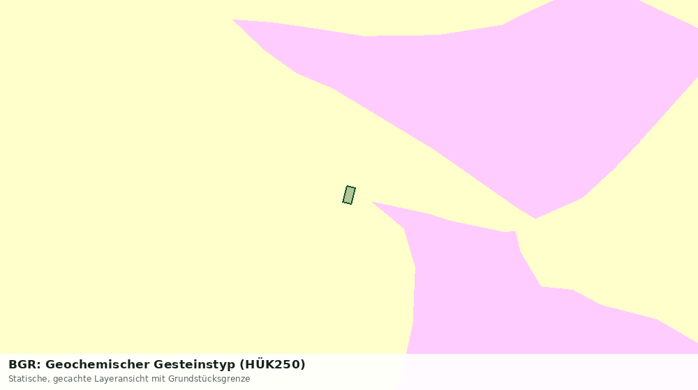 Statische Kartenansicht: BGR: Geochemischer Gesteinstyp (HÜK250)