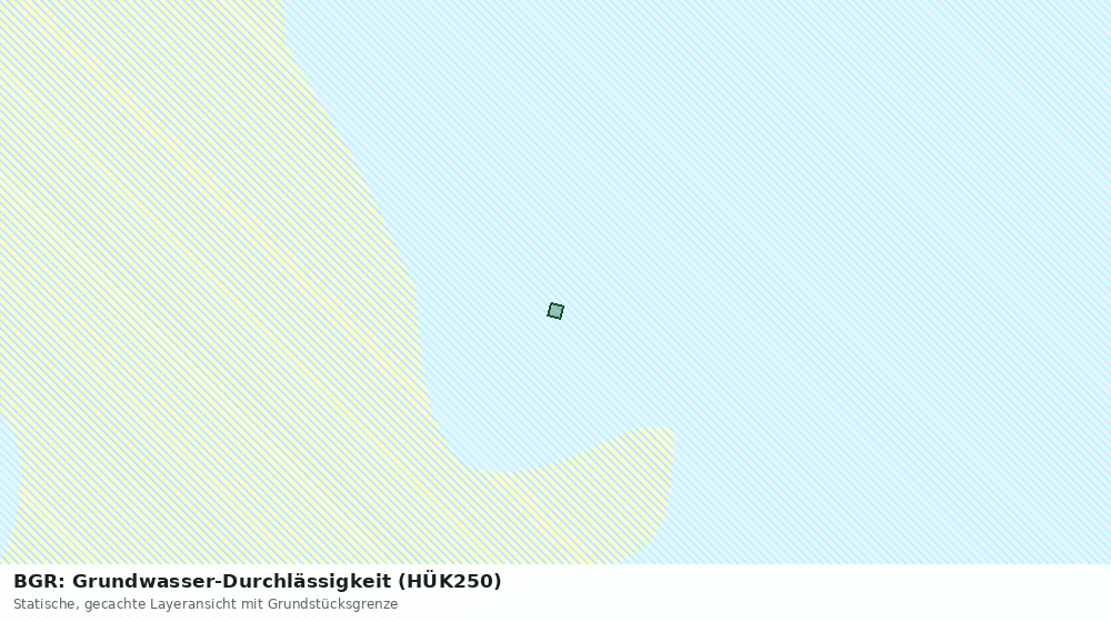 Statische Kartenansicht: BGR: Grundwasser-Durchlässigkeit (HÜK250)