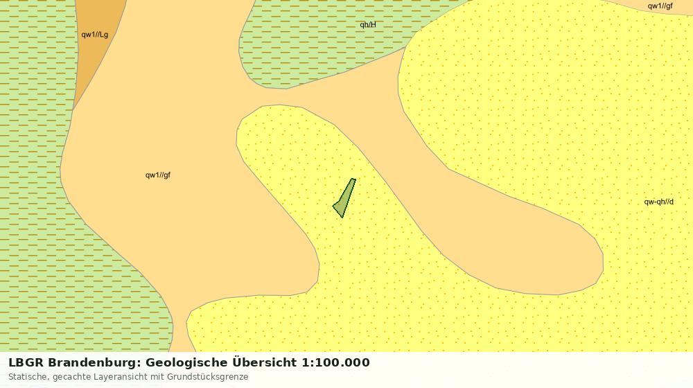 Statische Kartenansicht: LBGR Brandenburg: Geologische Übersicht 1:100.000