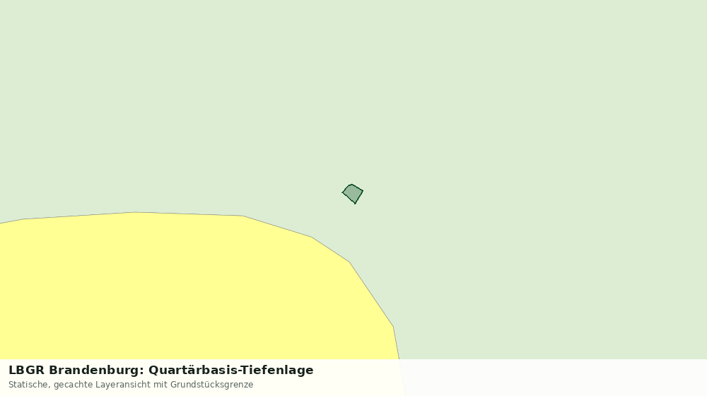 Statische Kartenansicht: LBGR Brandenburg: Quartärbasis-Tiefenlage