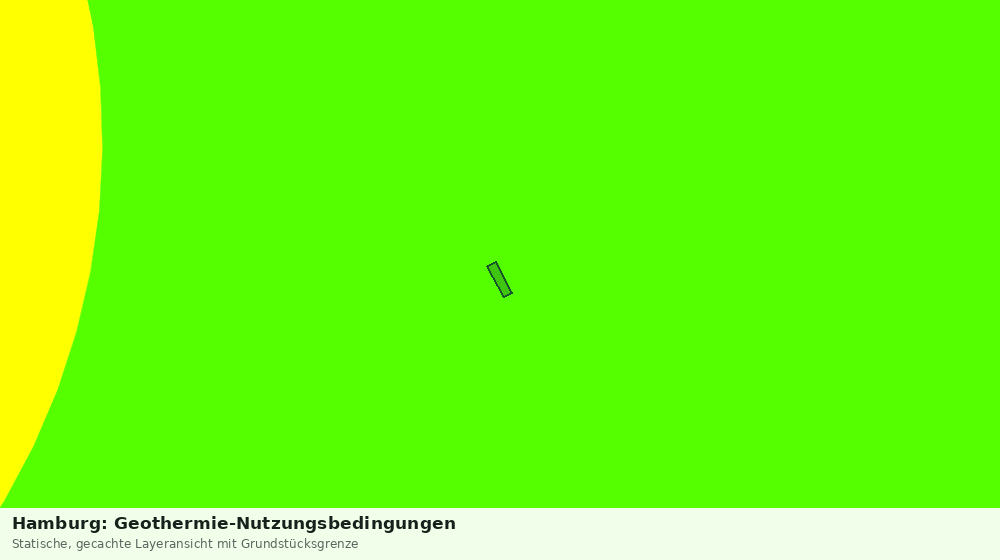Statische Kartenansicht: Hamburg: Geothermie-Nutzungsbedingungen