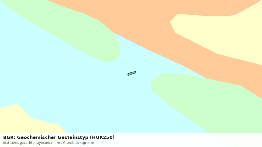 Statische Kartenansicht: BGR: Geochemischer Gesteinstyp (HÜK250)