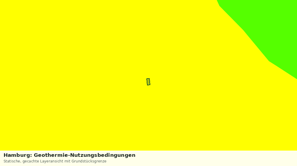 Statische Kartenansicht: Hamburg: Geothermie-Nutzungsbedingungen