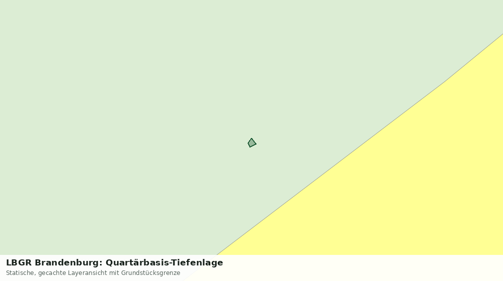 Statische Kartenansicht: LBGR Brandenburg: Quartärbasis-Tiefenlage