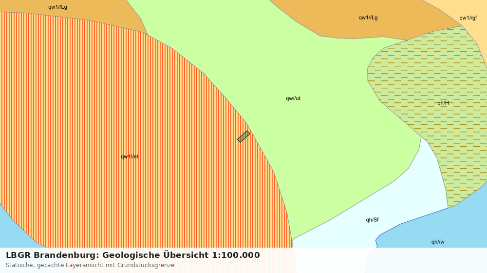Statische Kartenansicht: LBGR Brandenburg: Geologische Übersicht 1:100.000