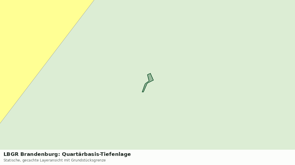 Statische Kartenansicht: LBGR Brandenburg: Quartärbasis-Tiefenlage