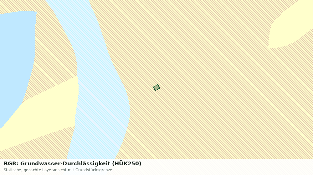 Statische Kartenansicht: BGR: Grundwasser-Durchlässigkeit (HÜK250)