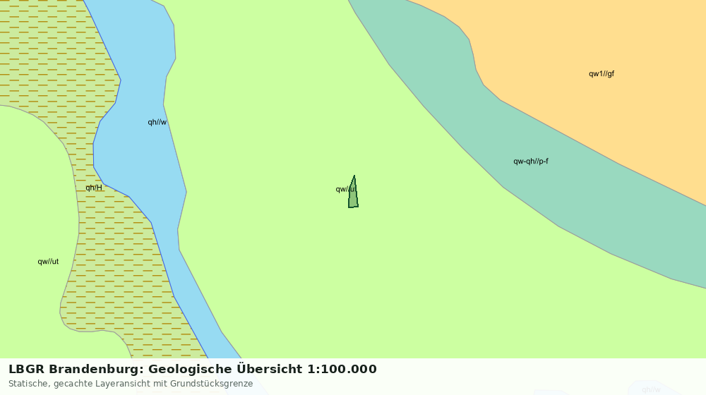 Statische Kartenansicht: LBGR Brandenburg: Geologische Übersicht 1:100.000