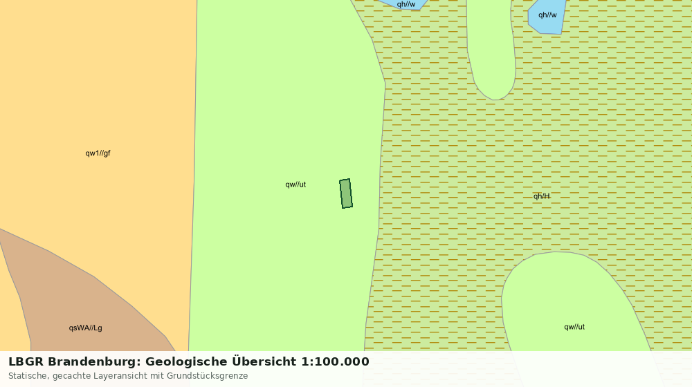 Statische Kartenansicht: LBGR Brandenburg: Geologische Übersicht 1:100.000