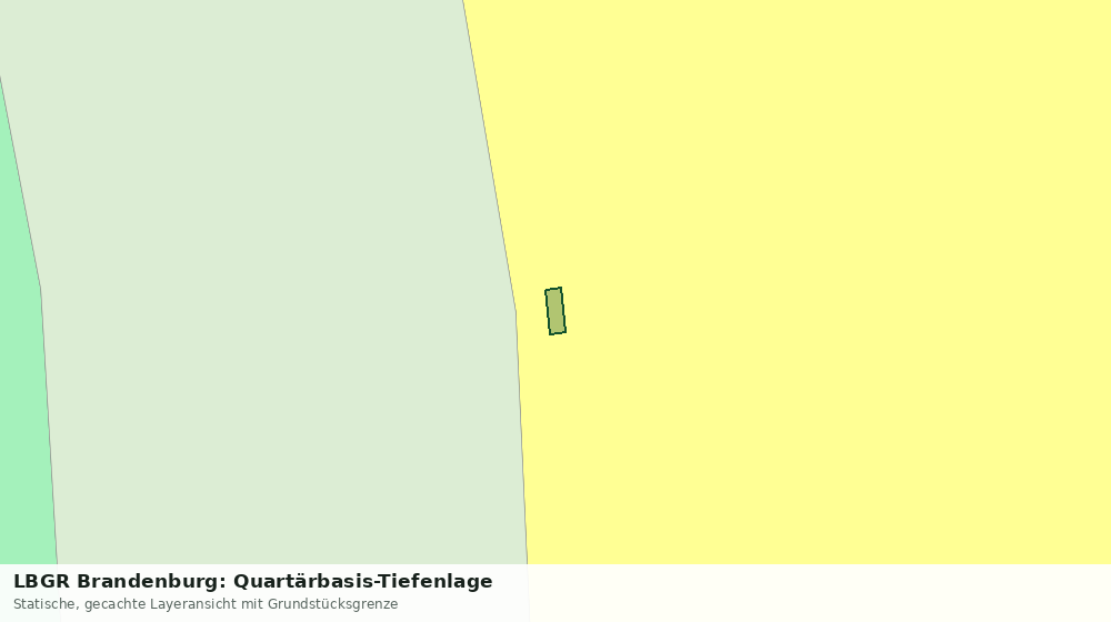 Statische Kartenansicht: LBGR Brandenburg: Quartärbasis-Tiefenlage