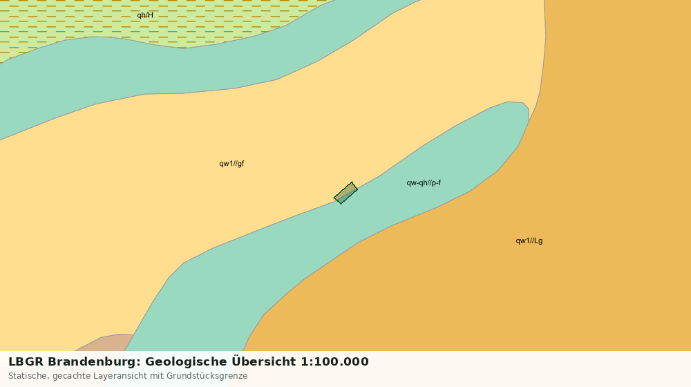 Statische Kartenansicht: LBGR Brandenburg: Geologische Übersicht 1:100.000
