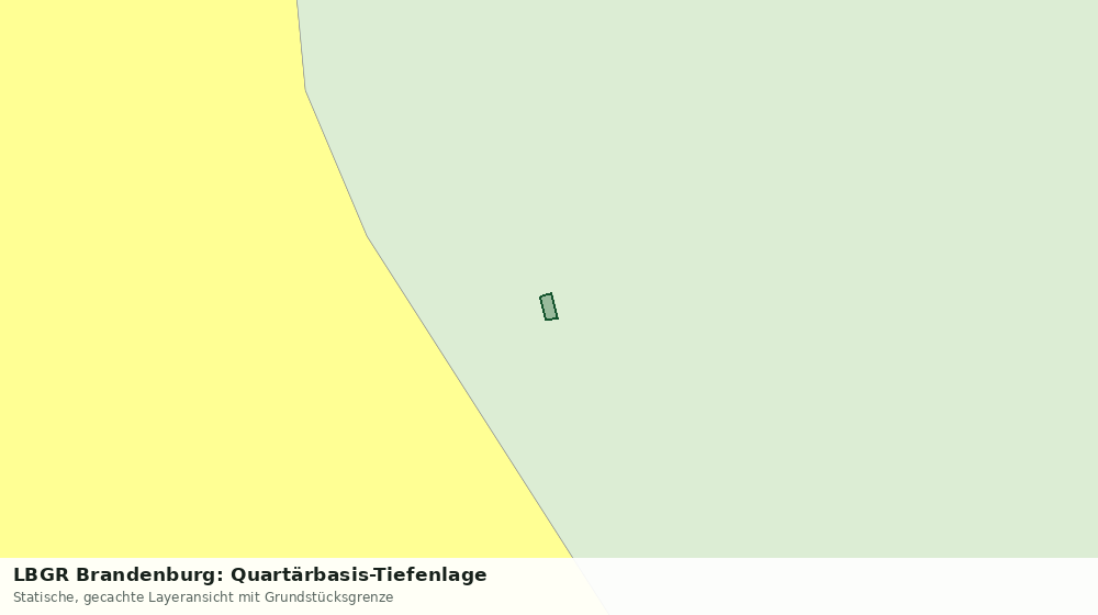 Statische Kartenansicht: LBGR Brandenburg: Quartärbasis-Tiefenlage