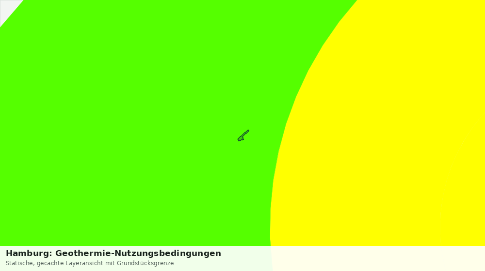 Statische Kartenansicht: Hamburg: Geothermie-Nutzungsbedingungen