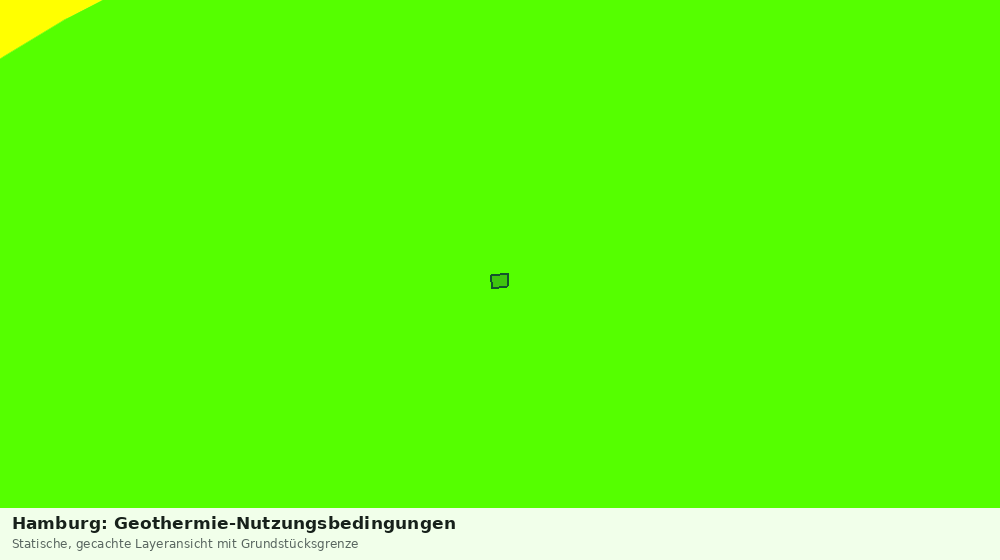 Statische Kartenansicht: Hamburg: Geothermie-Nutzungsbedingungen