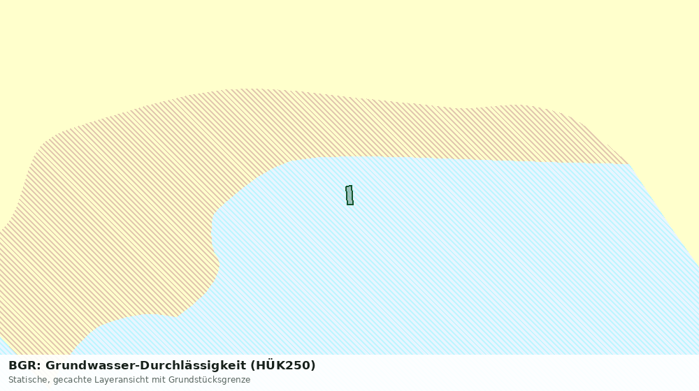 Statische Kartenansicht: BGR: Grundwasser-Durchlässigkeit (HÜK250)
