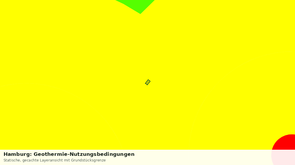 Statische Kartenansicht: Hamburg: Geothermie-Nutzungsbedingungen