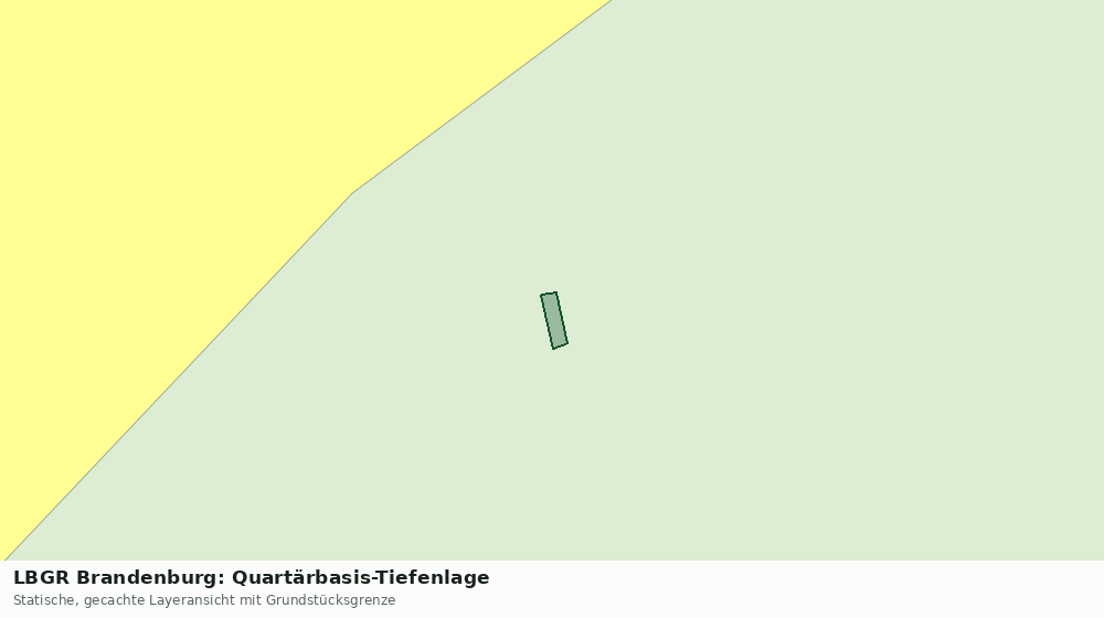 Statische Kartenansicht: LBGR Brandenburg: Quartärbasis-Tiefenlage