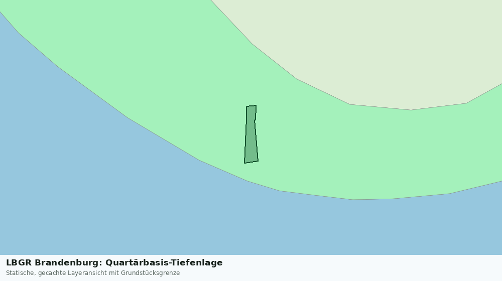 Statische Kartenansicht: LBGR Brandenburg: Quartärbasis-Tiefenlage
