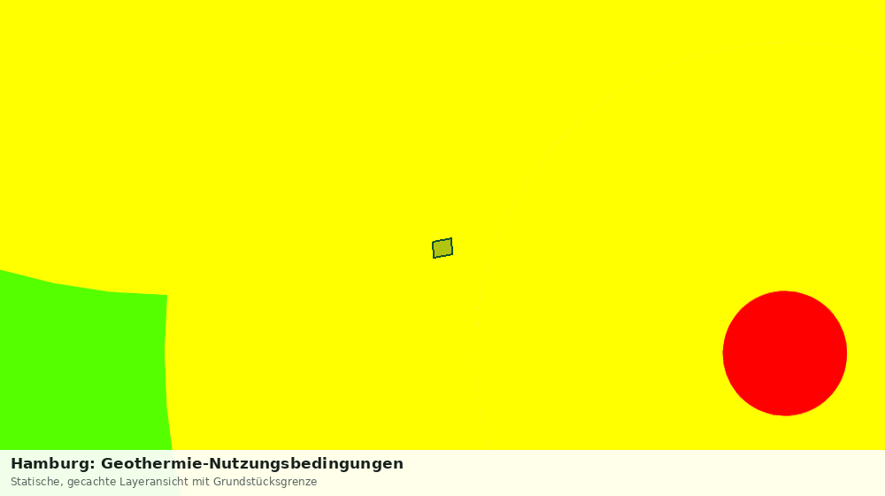 Statische Kartenansicht: Hamburg: Geothermie-Nutzungsbedingungen