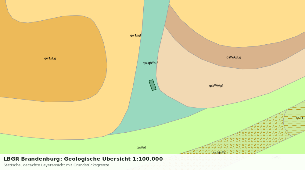 Statische Kartenansicht: LBGR Brandenburg: Geologische Übersicht 1:100.000