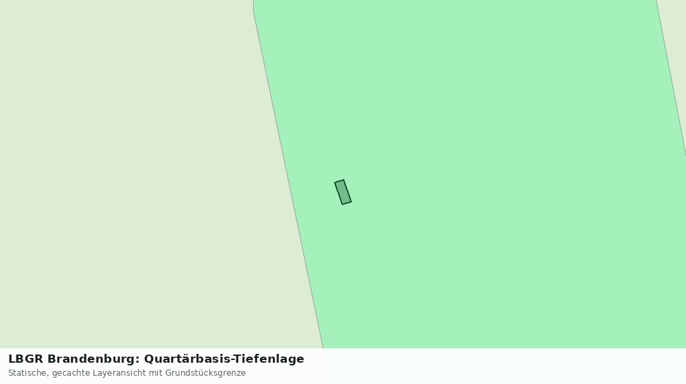 Statische Kartenansicht: LBGR Brandenburg: Quartärbasis-Tiefenlage