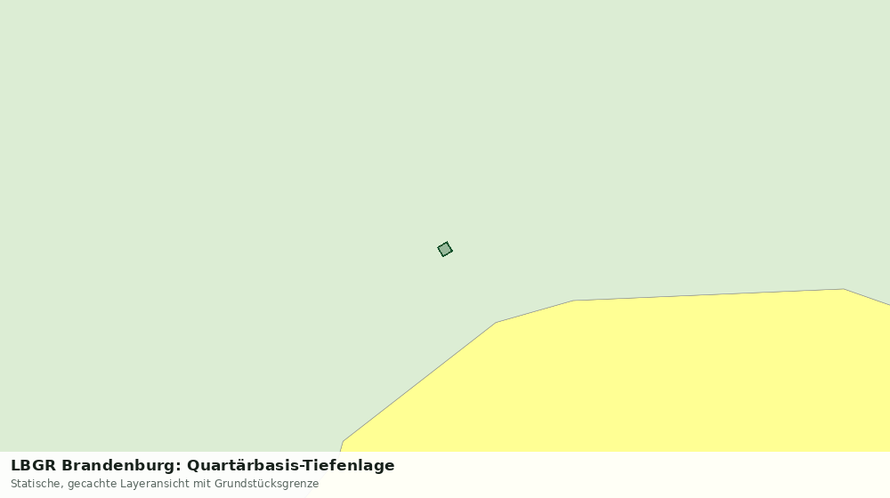 Statische Kartenansicht: LBGR Brandenburg: Quartärbasis-Tiefenlage