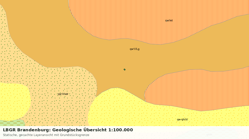Statische Kartenansicht: LBGR Brandenburg: Geologische Übersicht 1:100.000
